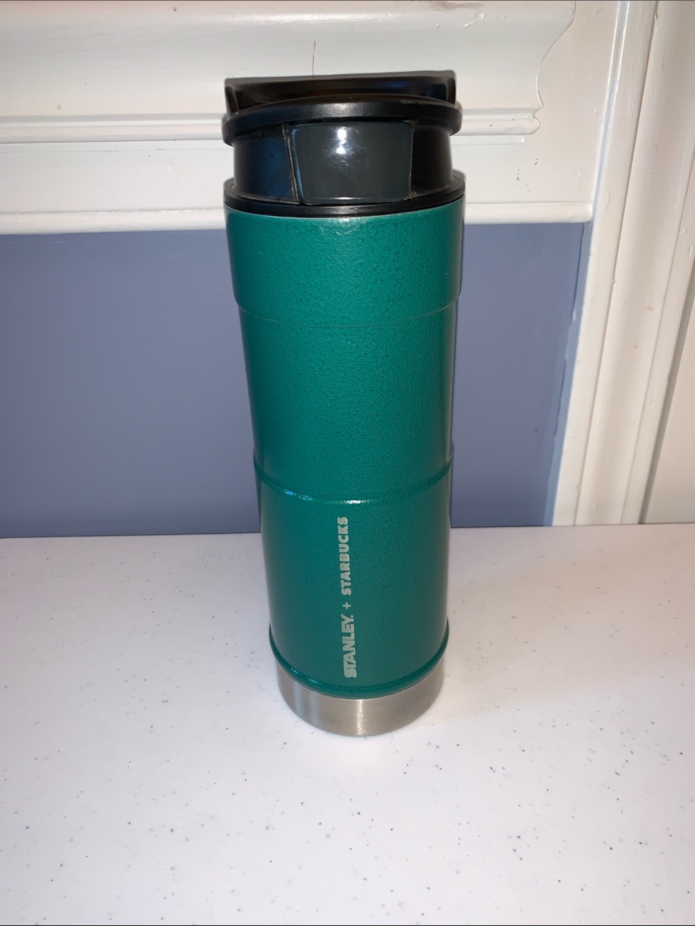 HARD 2 FIND Starbucks x Stanley Thermos Tumbler Green Stainless Steel 16 Oz